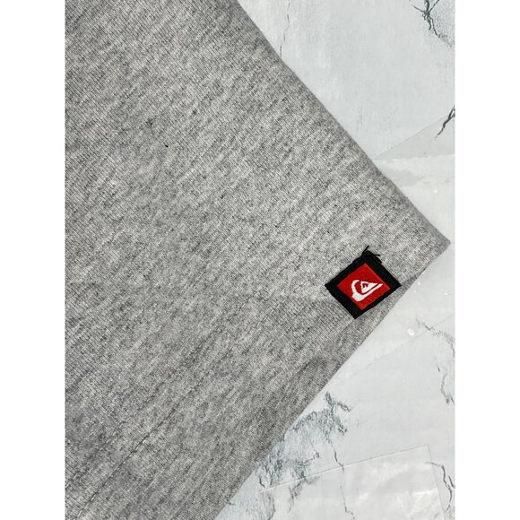 Quiksilver Mens Medium T-Shirt Kauai Heather Gray Logo Print Cotton Crew Neck - Picture 4 of 14